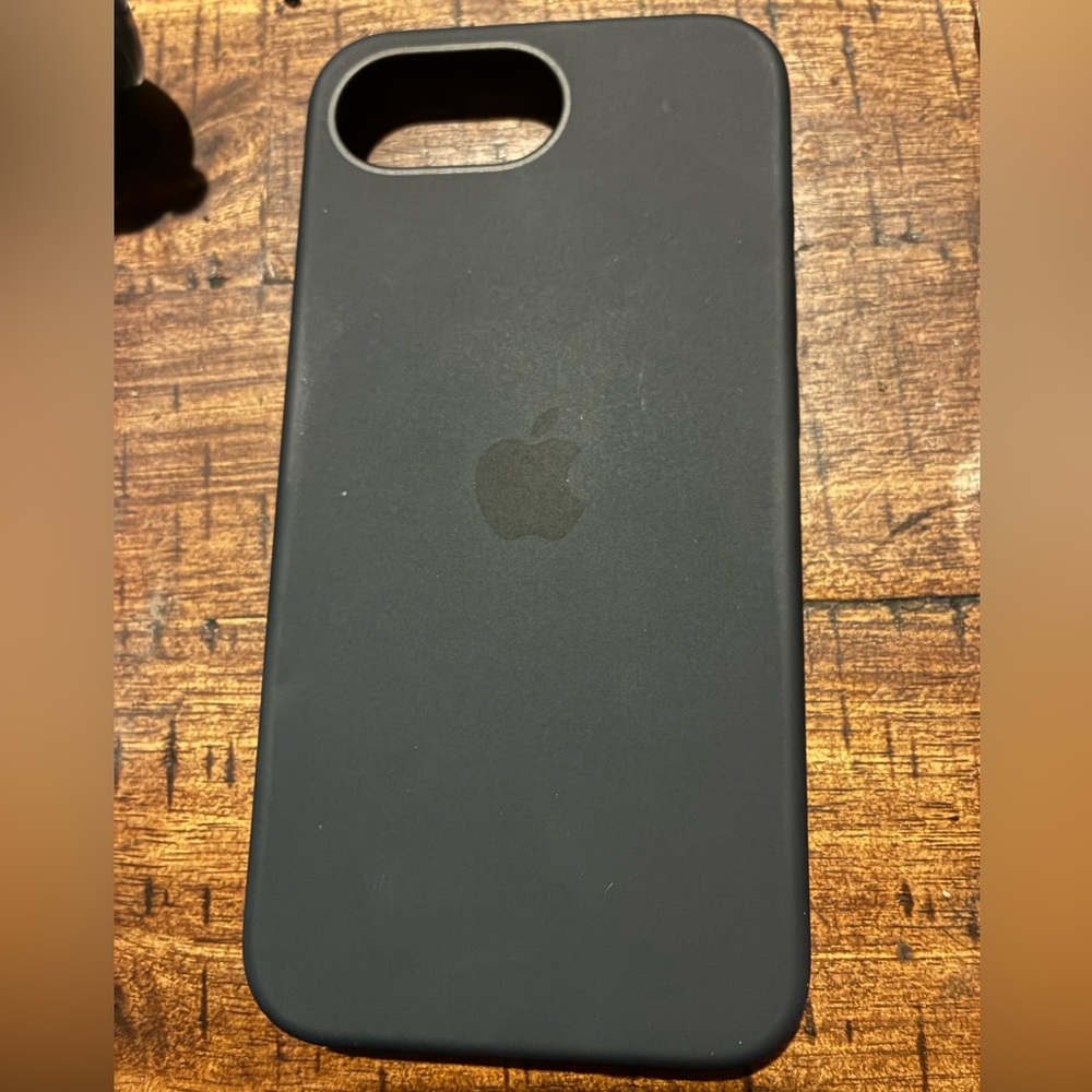 Apple Black Silicone 16e iPhone Case
